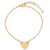 2pcs/set Minimalist Gold Silver Color Small Love Link Chain Bracelets For Women Friendship Love Charm Bracelets Bangles Jewelry